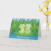 ホップの豊富な記念日 カード (黄色い花)