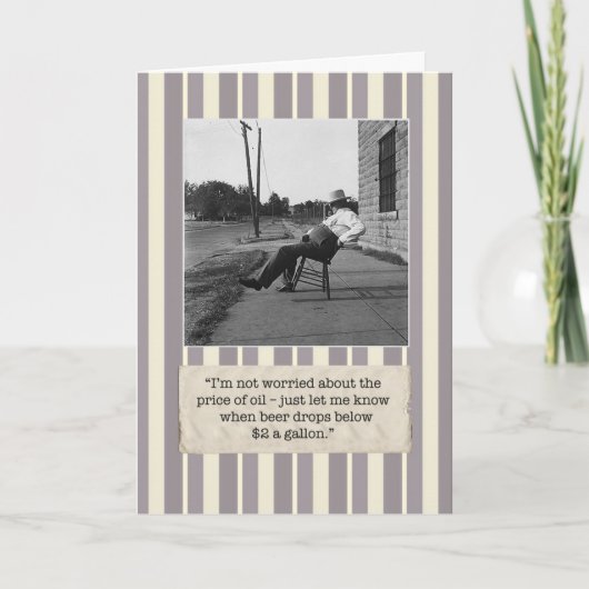 ホップの豊富な誕生日を持って下さい! ビールテーマのバースデー・カード カード (正面)