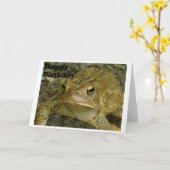 ホップの豊富な誕生日 カード (黄色い花)