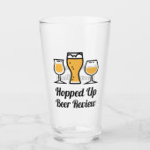 ホップアップビールレビュー – UASB タンブラーグラス (正面)