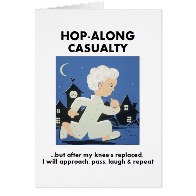 ホップアロンの死傷者 – 膝が交換されるまで (正面)