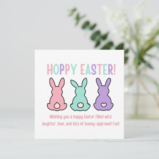 ホップイースターかわいいカラフルおもしろい病 シーズンカード (スタンド正面)