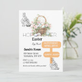 ホップオンイースターエッグ狩りバニーブランチ 招待状 (スタンド正面)