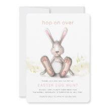 ホップオンオーバーイースターブランチ卵狩り招待状