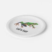 ホップオンオーバーフロッグ誕生日 ペーパープレート (アングル)