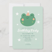 ホップオンオーバーフロッグ誕生日 招待状 (正面)
