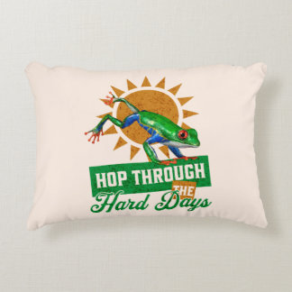 ホップスルー懸命日アマゾンツリーカエル アクセントクッション