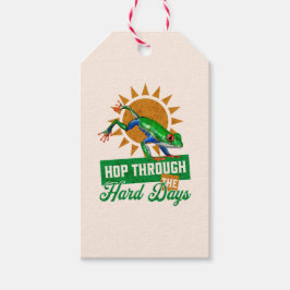 ホップスルー懸命日アマゾンツリーカエル ギフトタグ