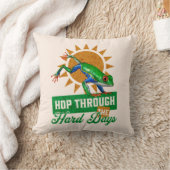 ホップスルー懸命日アマゾンツリーカエル クッション (ブランケット)