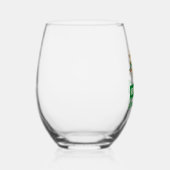 ホップスルー懸命日アマゾンツリーカエル ステムなしワイングラス (右)