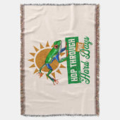 ホップスルー懸命日アマゾンツリーカエル スローブランケット (正面縦)