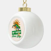 ホップスルー懸命日アマゾンツリーカエル セラミックボールオーナメント (右)