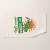 ホップスルー懸命日アマゾンツリーカエル ハンドタオル (ハンドタオル)