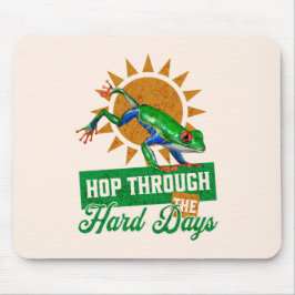 ホップスルー懸命日アマゾンツリーカエル マウスパッド