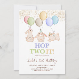 ホップツーイ復活祭2回目の誕生日 招待状
