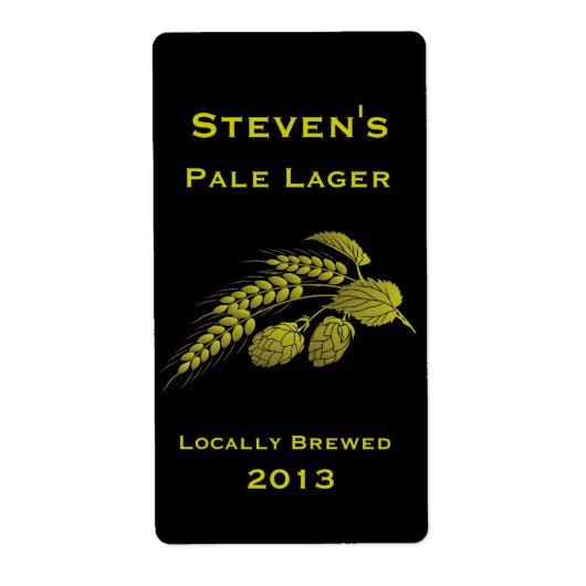 ホップデザインホームブリューラベル ラベル (正面)