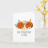 ホップピースパン誕生日カード カード (黄色い花)