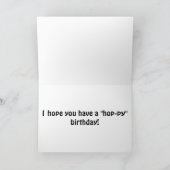 ホップピー誕生日カード カード (内部)
