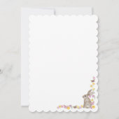 ホップホップハーレー うさぎと蝶の誕生日 招待状 (裏面)