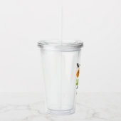 ホップホップホアリーかわいいバニー1歳の誕生日 アクリルタンブラー (右)