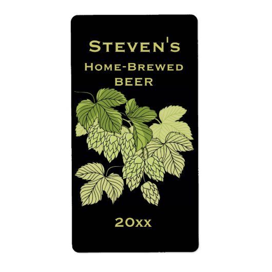 ホップホームブリューラベル ラベル (正面)