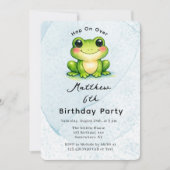 ホップ・オン・オーバー 子供の年齢 誕生日パーティー 招待状 (正面)