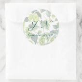 ホップ、ビールズ結婚ステッカー ラウンドシール (バッグ)