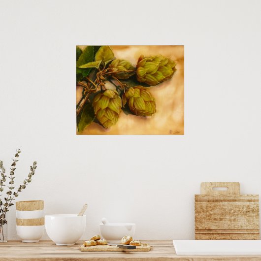 ホップ ポスター (キッチン)