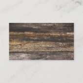 ホップ |木製ボード | Brewery 名刺 (裏面)