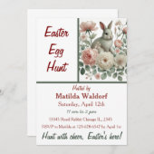 ホップ&狩り：イースターエッグ狩り招待状 招待状 (正面/裏面)