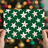 ホッホッホー星型クッキー写真クリスマスカード シーズンカード
