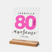 ホッモダンガーリートピンク80と素晴らし アクリルサイン (傾斜)