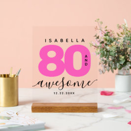 ホッモダンガーリートピンク80と素晴らし アクリルサイン