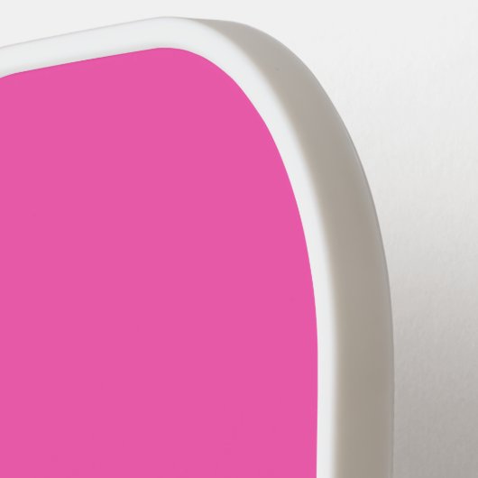 ホッモダントピンクパーソナライズされたモノグラムと名前 ピックルボールラケット (左詳細)