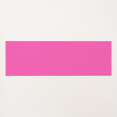 ホッモダントピンクパーソナライズされたモノグラムと名前 ヨガマット (裏面(横))