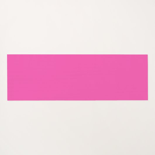 ホッモダントピンクパーソナライズされたモノグラムと名前 ヨガマット (裏面(横))