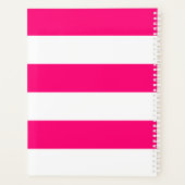 ホッモダントピンク白ストライプ名前をカスタムする プランナー手帳 (裏面)