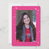 ホッモダントピンク&ホワイトスパークル卒業 案内状 (裏面)