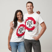 ホッ中国のプキャラクター（白）メス Tシャツ (ユニセックス)