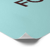 ホッ保クとフォンデュのポスタープリント ポスター (角)