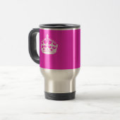 ホッ保トピンクの装飾のCALM CROWNシンボル トラベルマグ (正面左)
