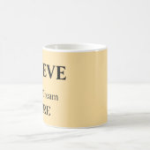ホッ信じプインスパイアドリーム/高揚デザイン コーヒーマグカップ (中央)