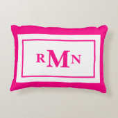 ホッ名門私立校風のトピエレガントッモノグラムのク アクセントクッション (裏面)