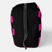 ホッ市松模様にト・ピンク・ブラック幾何学模様レトロモノグラム ドップキット (右)