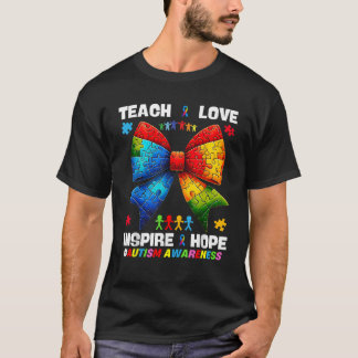ホッ教えプラブ自閉症インスパイア先生コケットボー Tシャツ
