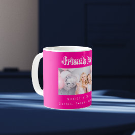 ホッ最高のクピンクの白の友だち コーヒーマグカップ