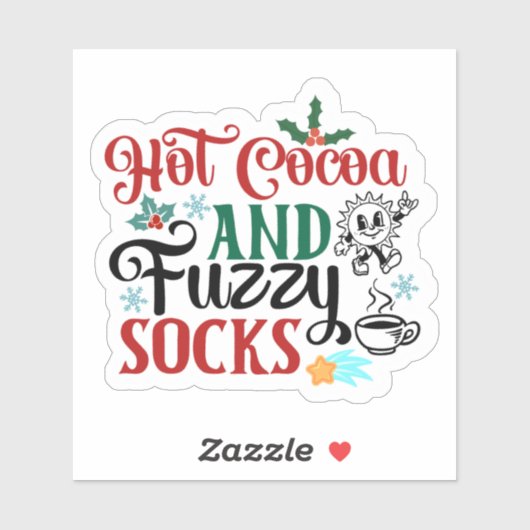 ホッ楽しむトココアとファジーソックス! シール (シート)