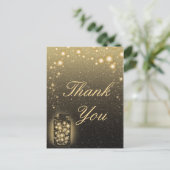 ホッ白熱［赤熱］光を放つタルの瓶ナイトスターズありがとう ポストカード (スタンド正面)