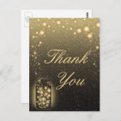 ホッ白熱［赤熱］光を放つタルの瓶ナイトスターズありがとう ポストカード (正面/裏面)