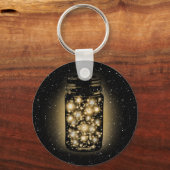 ホッ白熱［赤熱］光を放つタルの瓶 キーホルダー (正面)